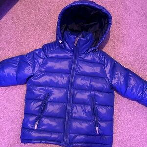 Blue Womens Guess Puffer Coat